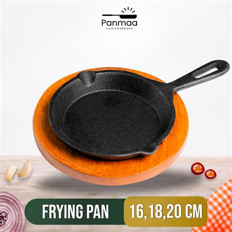 Jual Panmaa Cast Iron Hot Plate Steak Teflon Frying Pan Cm Shopee Indonesia