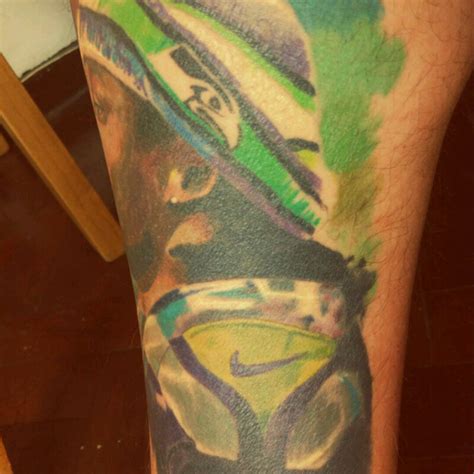 Tattoo Uploaded By Andres De Guinea • Retrato A Color De Marshawn Lynch