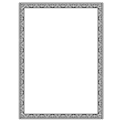Black Border Floral Frame Borders Floral Border Cartoon Floral