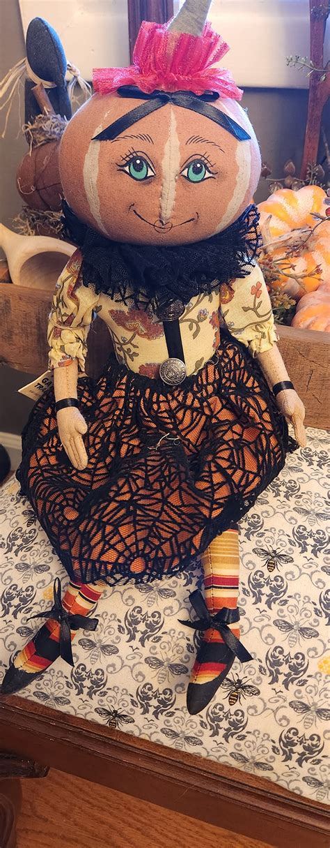 Vintage Joe Spencer Pumpkin Dolls Penelope And Parnell Gathered