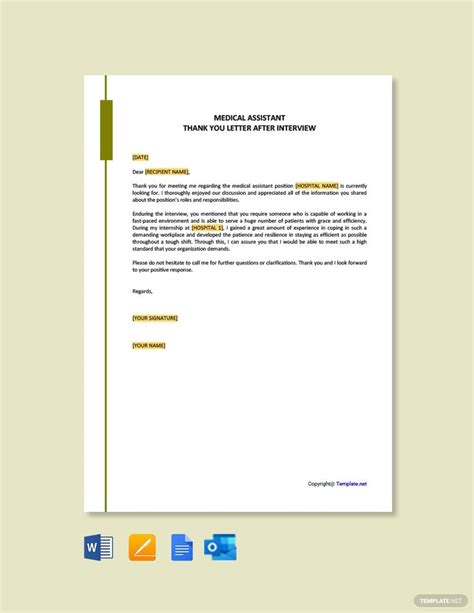 A Medical Assistant Cover Letter Template