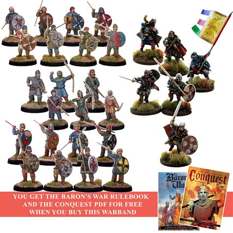 The Barons War Conquest Late Saxon 500pt Warband Footsore