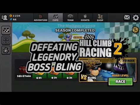 Defeating Legendry Boss BLING In HILL CLIMB RACING 2 AlphaNypher