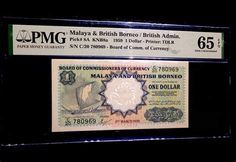 Malaya British Borneo Dollar Pmg Hobbies Toys Collectibles