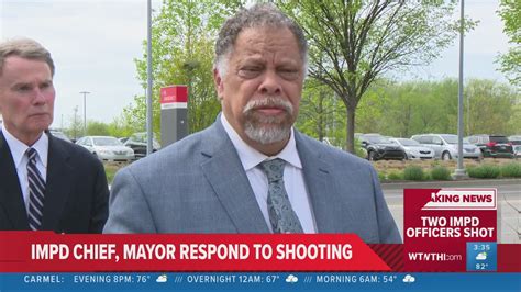 Police chief, Indianapolis mayor update on 2 officers shot | wthr.com