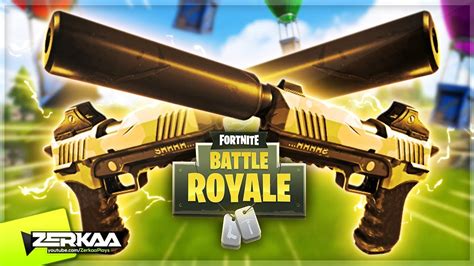 Golden Silenced Pistols Fortnite Battle Royale Youtube