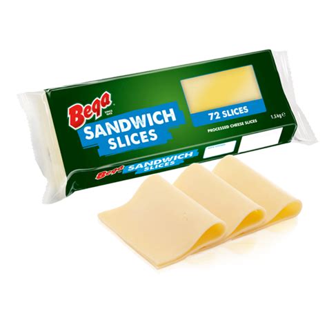 Bega Sandwich Sliced Cheese 72 Pack