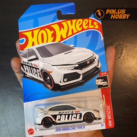 Jual HOT WHEELS 2018 HONDA CIVIC TYPE R PUTIH POLICE EK9 SI EF EG SPOON BOULEVARD MINIATUR
