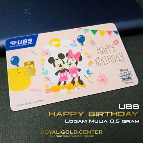 Promo Ubs Happy Birthday Gift Disney Series Mickey Minnie Mouse