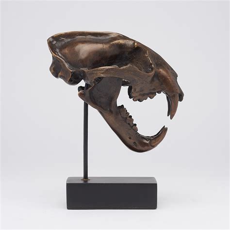 Bronze Snow Leopard skull - Eternity of Remarkable Species