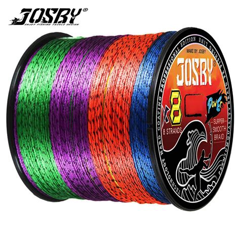 Josby Strands Speckled Braided Fishing Line Wire Multifilament Super