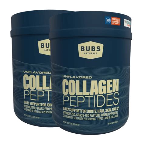 BUBS Collagen Peptides Powder, 20oz | BUBS Naturals