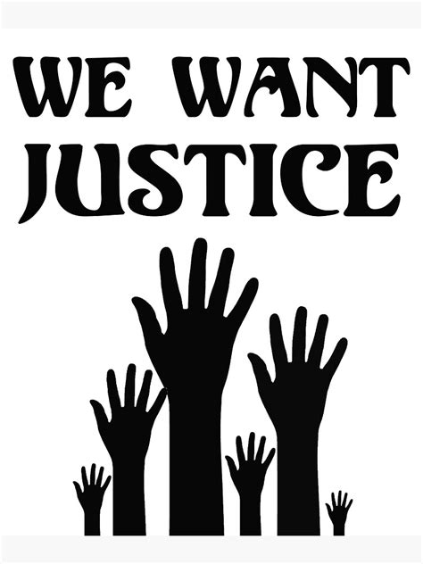 We Want Justice Blm Black Lives Matter Poster By Stormapparel Redbubble