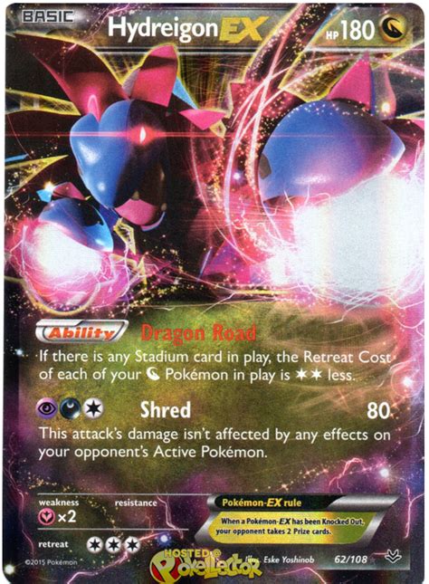 Hydreigon Ex Roaring Skies Pokemon Card