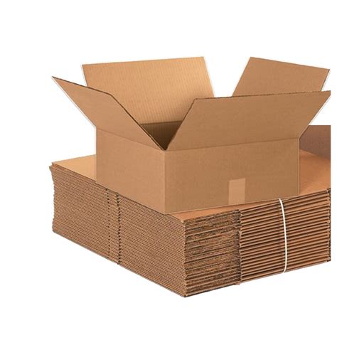 Jkalhfdj Shipping Boxes Flat 15l X 15w X 6h 25 Pack Corrugated Cardboard Box For Packing