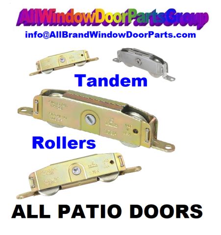 Jeld-Wen Vinyl Sliding Patio Door Roller Replacements | Tandem Style ...