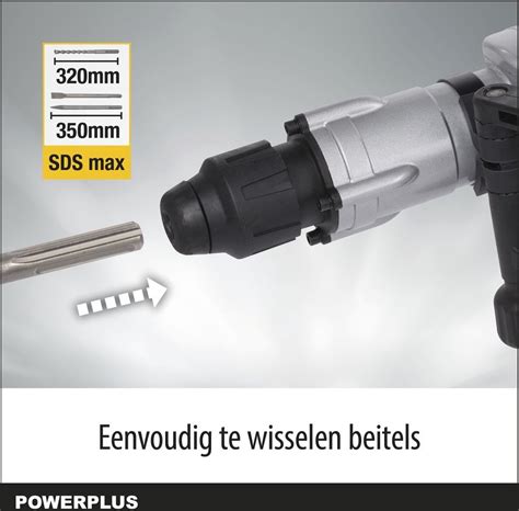 Powerplus POWX1189 Breekhamer 1700 W 12 35 Kg Incl Koffer 1 SDS