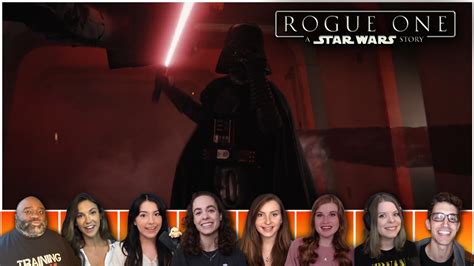 BEST DARTH VADER HALLWAY SCENE Movie Reactions Rogue One A Star Wars