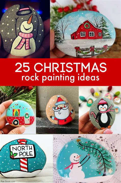 25 Christmas Rock Painting Ideas • Color Made Happy