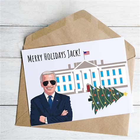 Joe Biden Christmas Card Merry Holidays Card for Dad Funny Card for ...