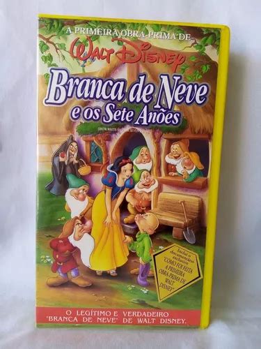 Fita Vhs Branca De Neve E Os Sete Anões Clássicos Da Disney à venda em