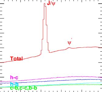 Invariant Mass Spectra Of Oppositesign Muon Pairs In J Mass Range