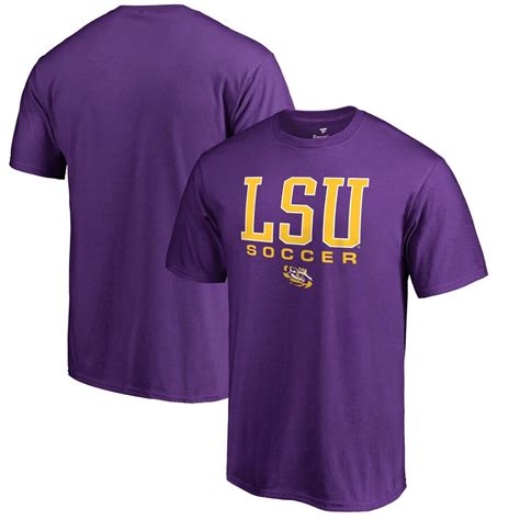 Men S Fanatics Branded Purple Lsu Tigers True Sport Soccer T Shirt