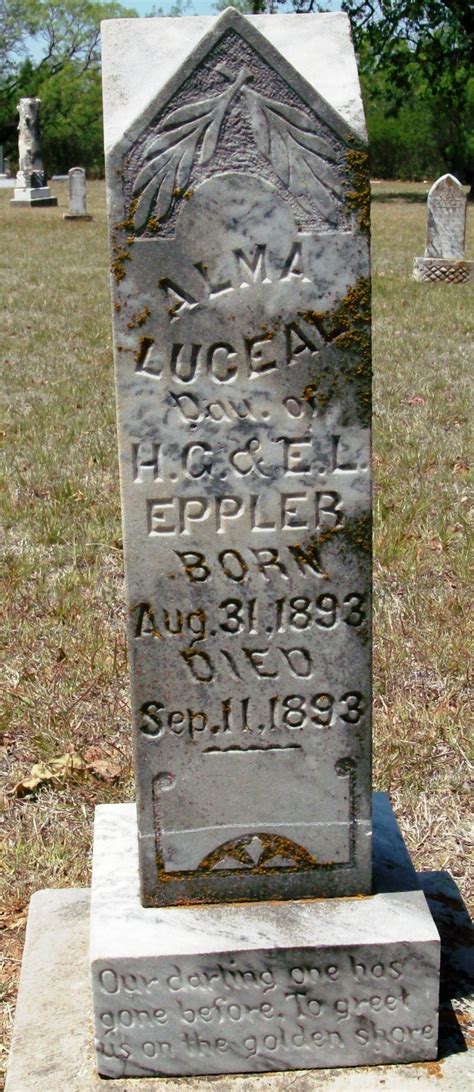 Alma Luceal Eppler 1893 1893 Memorial Find A Grave