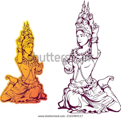 57 Apsara Hand Stock Vectors Images And Vector Art Shutterstock