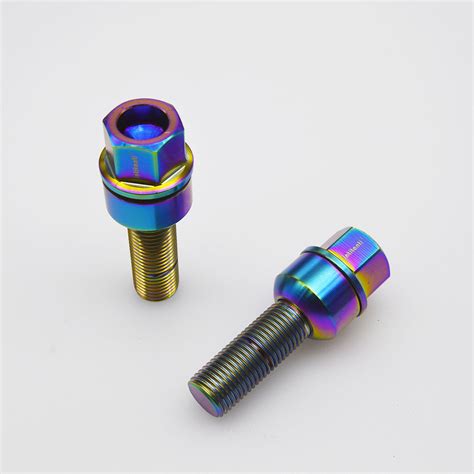 China Factory Supply Gr 5 Titanium Lug Bolt With Floating Baal Seat