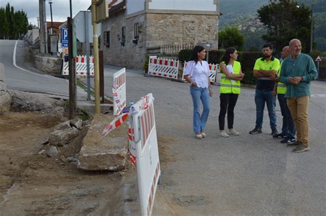 Iniciadas as obras de humanización na carretera provincial Mos Puxeiros