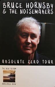 BRUCE HORNSBY, ABSOLUTE ZERO POSTER (O7) | eBay