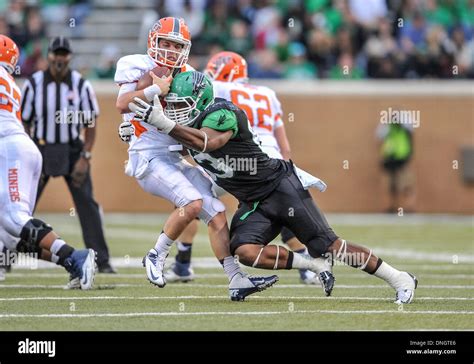 Nov Th Utep Miners Quarterback Mack Leftwich Is Sacked By