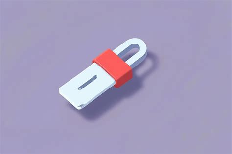 Paper Pin Isometric Premium Ai Generated Image