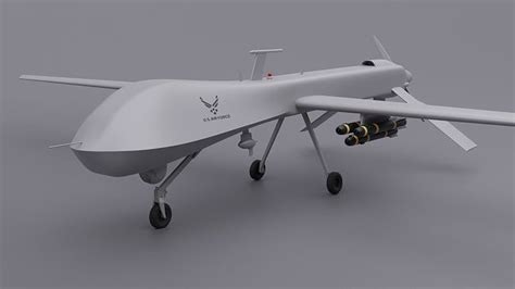 Mq 1 Drone Predator 3d Model Cgtrader