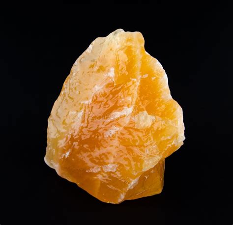 Yellow Orange Calcite From Mexico Stock Image Image Of Greasy Caco3