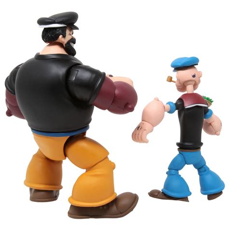 Boss Fight Studio Popeye Classics Popeye Vs Bluto 1/12 Action Figure 2PK Set black