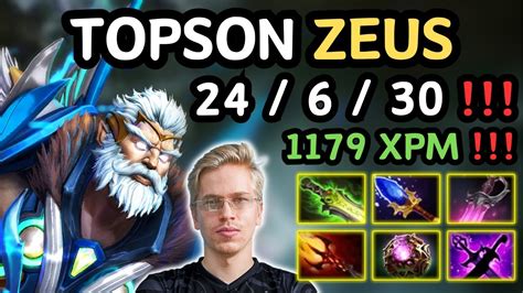 TOPSON Zeus Midlane Highlights 1179 XPM Master Tier Zeus By Topson