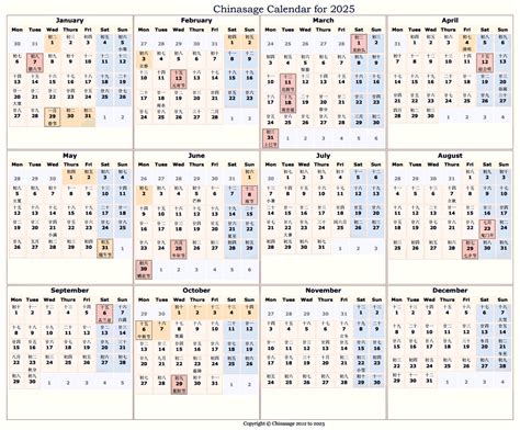 China Birth Calendar 2025 Alicia S Sharland