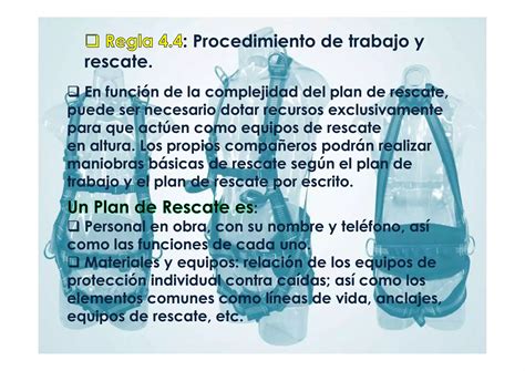 Las 5 Reglas De Oro Para Trabajos En Altura PPT