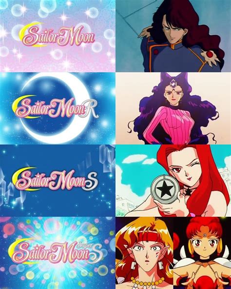 Sailor Moon Enemies Nephrite Koan Eudial Tiger S Eye And Ves Ves