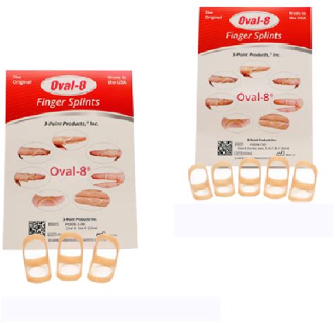 3 Point Products Oval 8 Finger Splint Graduated Set Rp1008 006