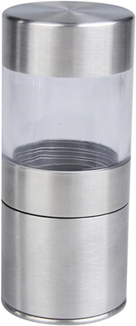 Warkul Stainless Steel Manual Salt Pepper Mill Grinder Portable