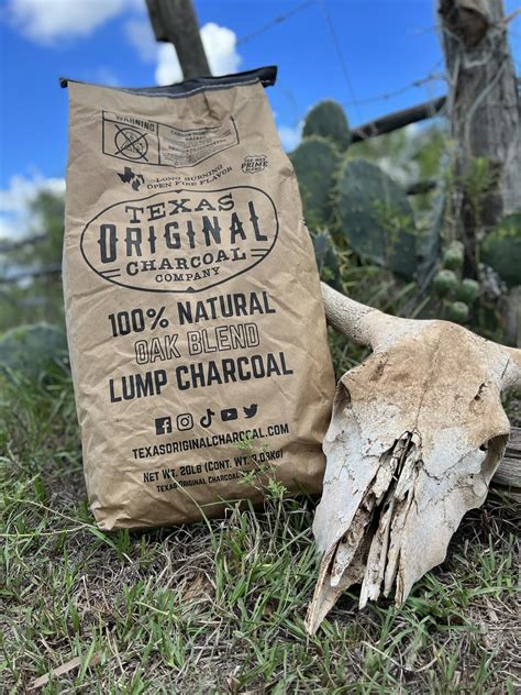 Texas Original Charcoal Natural Oak Blend Lump Lb Kg