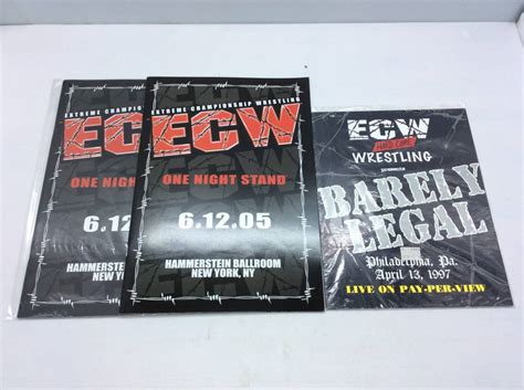 Ecw Wrestling パンフレット Barely Legal One Night Stand プロレス プロレス ｜売買された