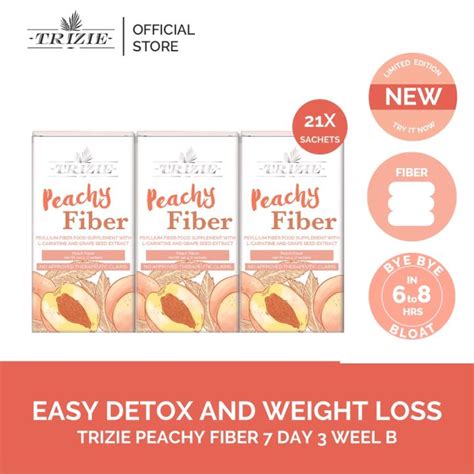 Ghy Trizie Peachy Fiber Week X Weight Loss Detox With Psyllium