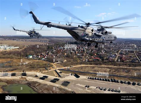 Mil Mi 8AMTSH Military Transport Helicopters Of The Russian Air Force