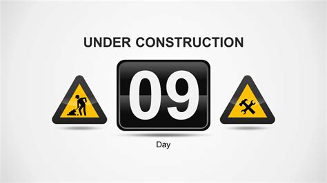 Under Construction Powerpoint Template Slidemodel