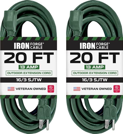 Iron Forge Cable Pack Outdoor Extension Cord Ft Sjtw