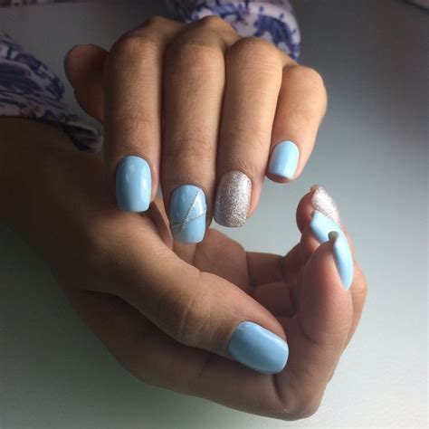 Дизайн Ногтей Голубой С Белым — Richnail.ru